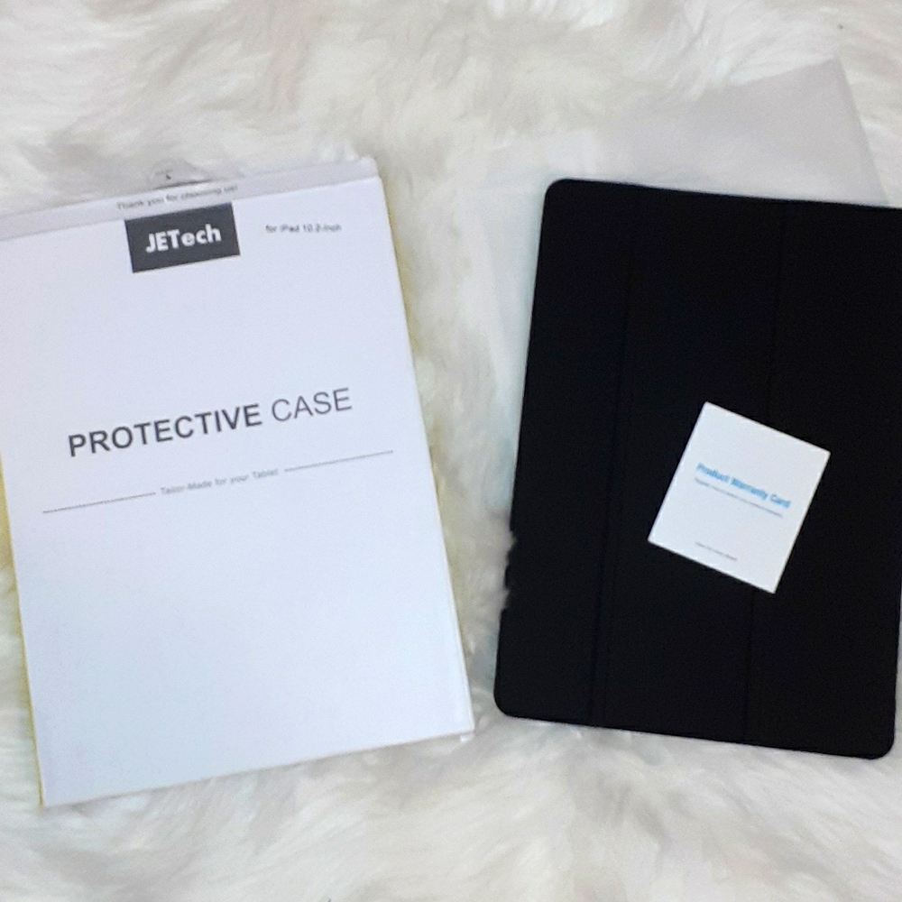 🐞Jetech Black iPad cover case Black